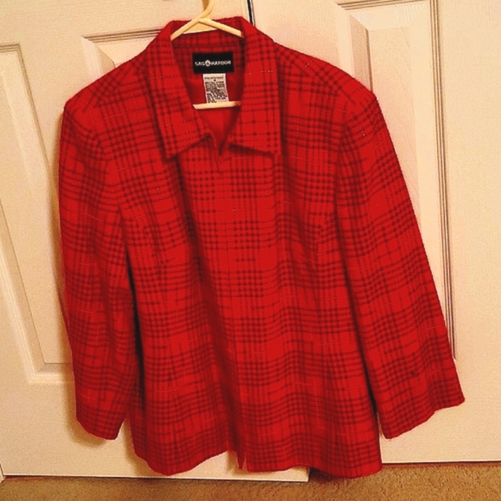 Sag Harbor jacket women's size 18 zipper front or leave open like new